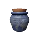 Blue Jar-Shaped Water Bottle