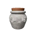 White Jar-Shaped Water Bottle