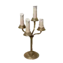 Tarnished Four Candle Candelabra