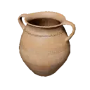 Brown Two-Handled Jar