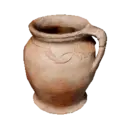 Red One-Handled Jar