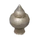 Ornate Silver Conical Jar