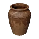 Cylindrical Ocher Jar