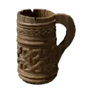 Worn Wooden Beer Mug