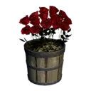 Red Rose Flower Pot