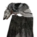 Grey Wolf Leather Cloak