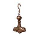 Engraved Copper Earring