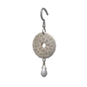 Engraved Silver Earring