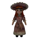 Simple Brown Bonnet Doll