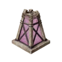 Lilac Watchtower Glass Lamp
