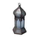 Icy White Hexagonal Lamp