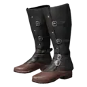 Grey Rhegis Leather Boots