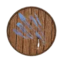 Grey Wolf Wooden Shield